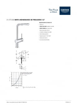 Ficha producto GROHE 31375000