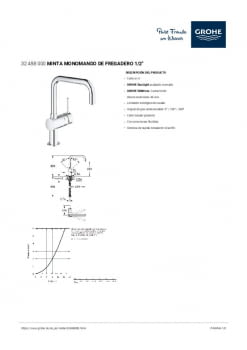 Ficha producto GROHE 32488000