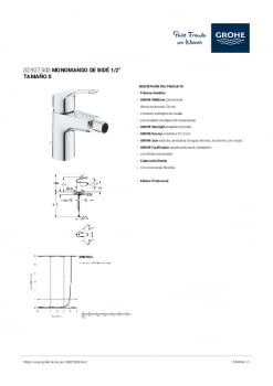 Ficha producto GROHE 32927003