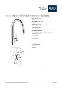 Ficha producto GROHE 31481001