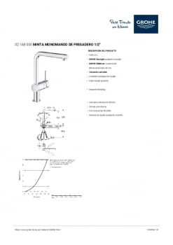 Ficha producto GROHE 32168000