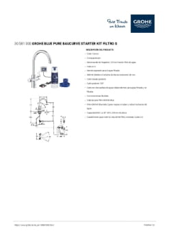 Ficha producto GROHE 30581000