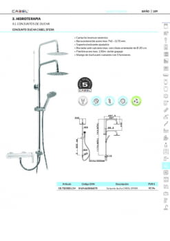 Fitxa producte CABEL dutxes.pdf