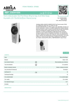 Fitxa producte FABRILAMP 235541028