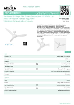 Fitxa producte FABRILAMP 209491301