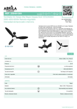 Fitxa producte FABRILAMP 209491309