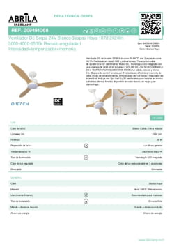 Fitxa producte FABRILAMP 209491368