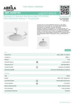 Fitxa producte FABRILAMP 242291401