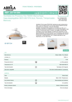 Fitxa producte FABRILAMP 207191368 Fitxa producte FABRILAMP 207191368