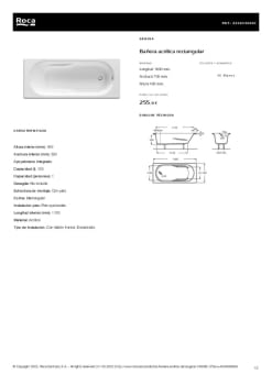 Fitxa producte ROCA A248350000