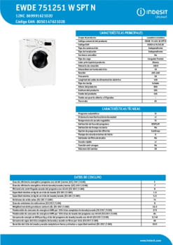 Ficha tecnica INDESIT EWDE 751251 W SPT N.pdf