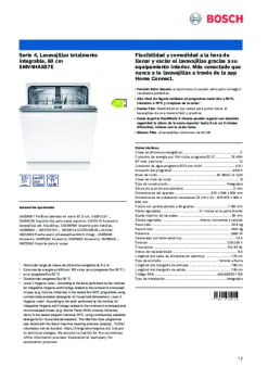 Fitxa tècnica BOSCH SMV4HAX07E