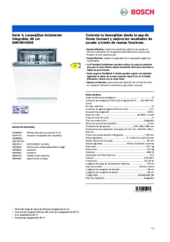 Fitxa tècnica BOSCH SMV4EVX04E