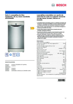 Comprar lavavajillas Bosch SPS2HKI58E 45cm inox buen precio