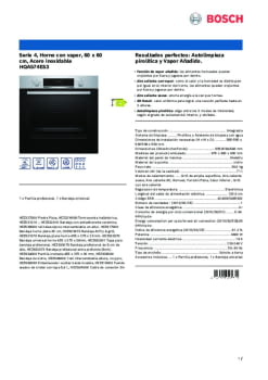 Ficha técnica BOSCH HQA574ES3