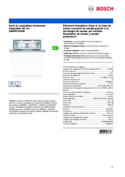 Ficha técnica BOSCH SMD8TCX04E