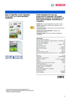 Fitxa tècnica BOSCH KIN86NSE0