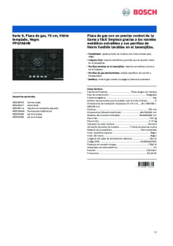 Fitxa tècnica BOSCH PPQ7A6I40