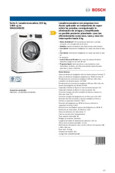Lavadora - secadora Bosch 10/6 kg 1400 RPM WDU8H542ES