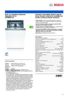 Fitxa tècnica BOSCH SPV4EMX17E