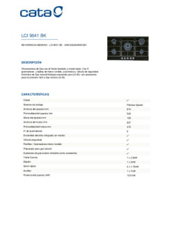Fitxa tècnica CATA 08005404