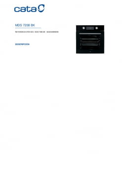 Horno Cata MDS 7208 X A Inox AquaSmart 1200 W + 1400 W : : Grandes  electrodomésticos