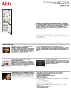 Fitxa tècnica AEG ORC6N361DB
