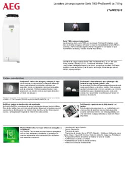 Ficha técnica AEG LTA7E7231E