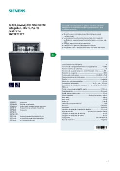 Ficha técnica SIEMENS SN73EX22CE