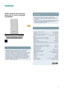 Fitxa tècnica SIEMENS LC67BHM50