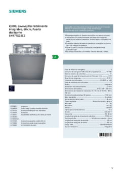 Ficha técnica SIEMENS SN97TX02CE