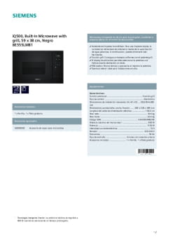 Fitxa tècnica SIEMENS BE555LMB1