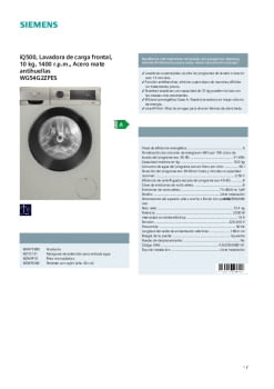 Fitxa tècnica SIEMENS WG54G2ZPES