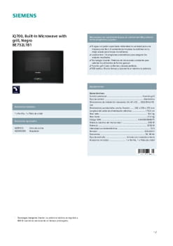 Fitxa tècnica SIEMENS BE732L1B1