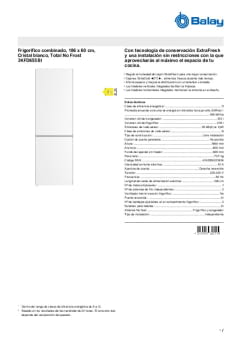 Ficha tecnica BALAY 3KFD655BI.pdf Ficha tecnica BALAY 3KFD655BI.pdf