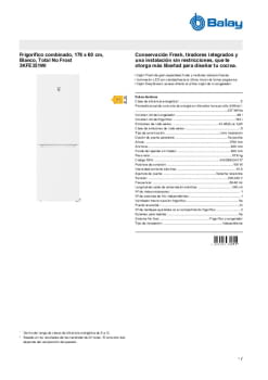 Ficha tecnica BALAY 3KFE351WI.pdf Ficha tecnica BALAY 3KFE351WI.pdf