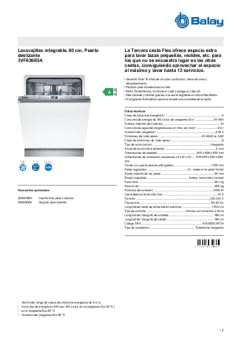 Fitxa tècnica BALAY 3VF6360DA