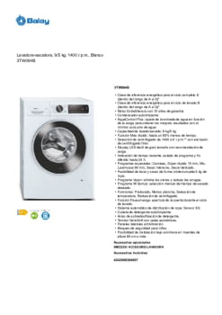 Lavadora-secadora Balay 3TW094B
