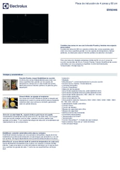 Fitxa tècnica ELECTROLUX EIV83446