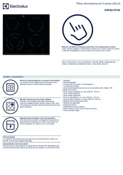 Fitxa tècnica ELECTROLUX EHF6241FOK