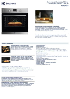 Ficha técnica ELECTROLUX EOF3H54X