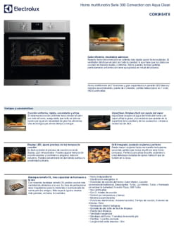Ficha técnica ELECTROLUX COH3H54TX