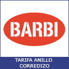 Tarifa BARBI ANILLO CORREDIZO