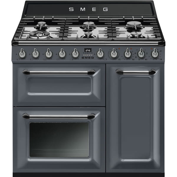 SMEG TR93GR COCINA GRIS PIZARRA GAS 6 ZONAS 90X60CM A VICTORIA VaporClean - 2