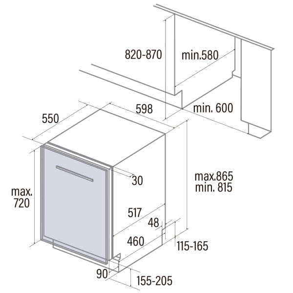 CATA LVI 61014 LAVAVAJILLAS INTEGRABLE 60CM 3ª BANDEJA 14 SERVICIOS 49dB E Indicadores LED (duplicate) - 3