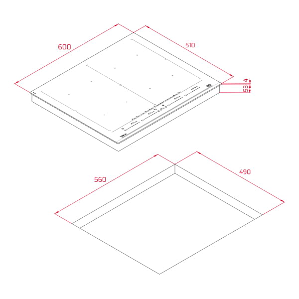 TEKA IZF 68780 MST BK INDUCCION 60CM 4 ZONAS FLEX Home Connect - 10