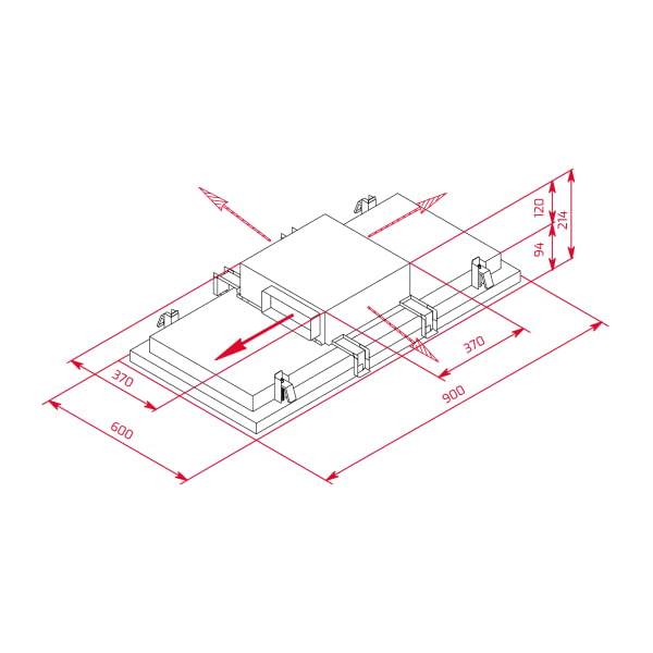 TEKA DHT 97670 EXTRACTOR TECHO BLANCO 90X60 808M3/H A++ Ecopower - 8