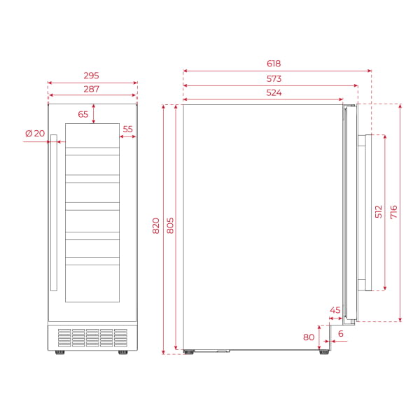 TEKA RVU 20046 VINOTECA CRISTAL NEGRO 82X60CM G FanCooling (duplicate) - 13