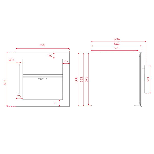 TEKA RVU 10008 VINOTECA CRISTAL NEGRO 82X15CM G FanCooling (duplicate) - 13