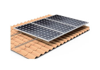 01V2 - SUPORT COPLANAR P/COBERTA TEULA A/ANCLATGES 2 MODULS - SUNFER - 2